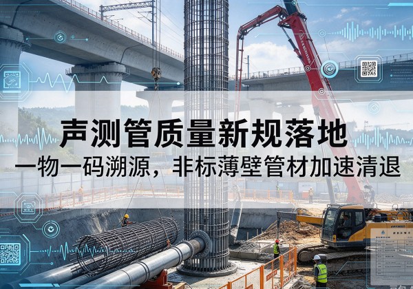 郁南声测管质量新规落地，一物一码溯源，非标薄壁管材加速清退